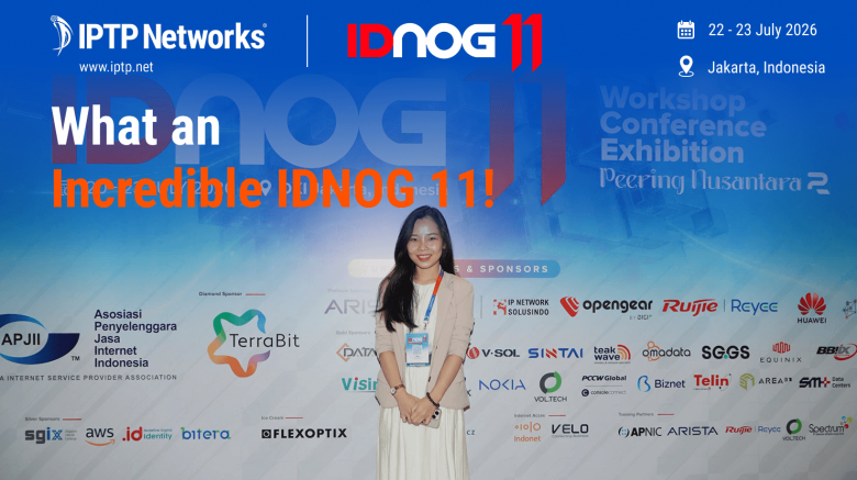IPTP Networks team connecting with partners during IDNOG 11 in Jakarta